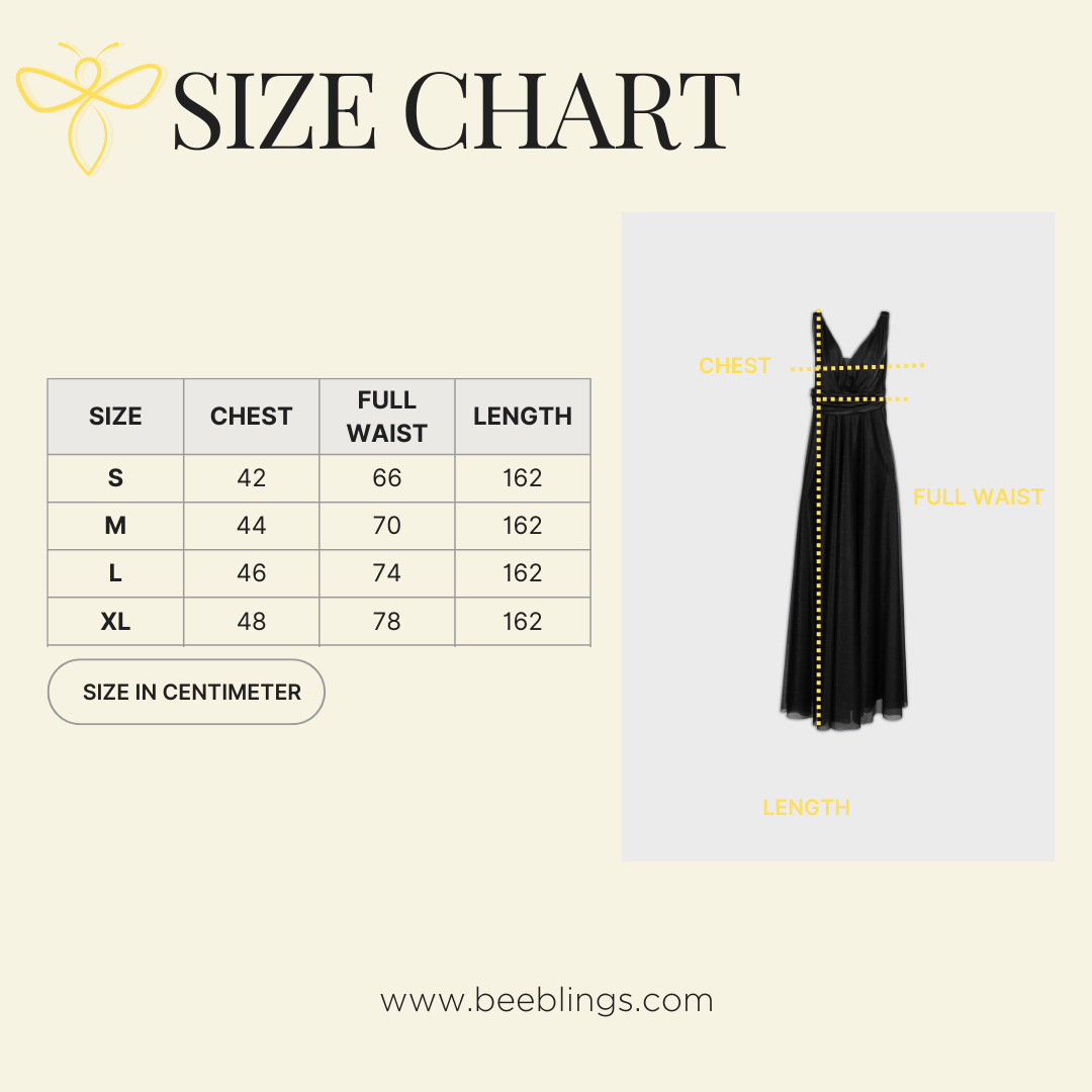 Black glittery tulle dress