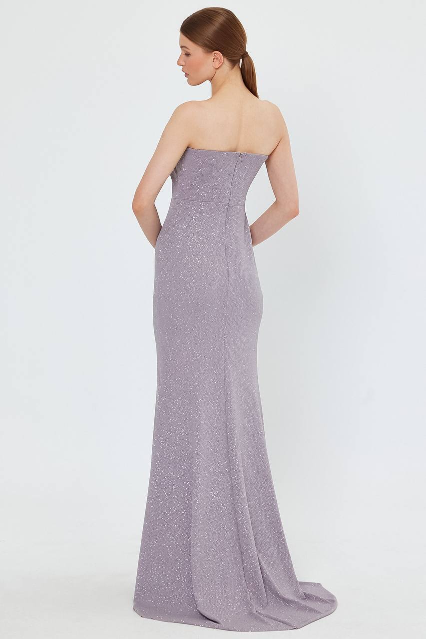 Silver glittery cup dress