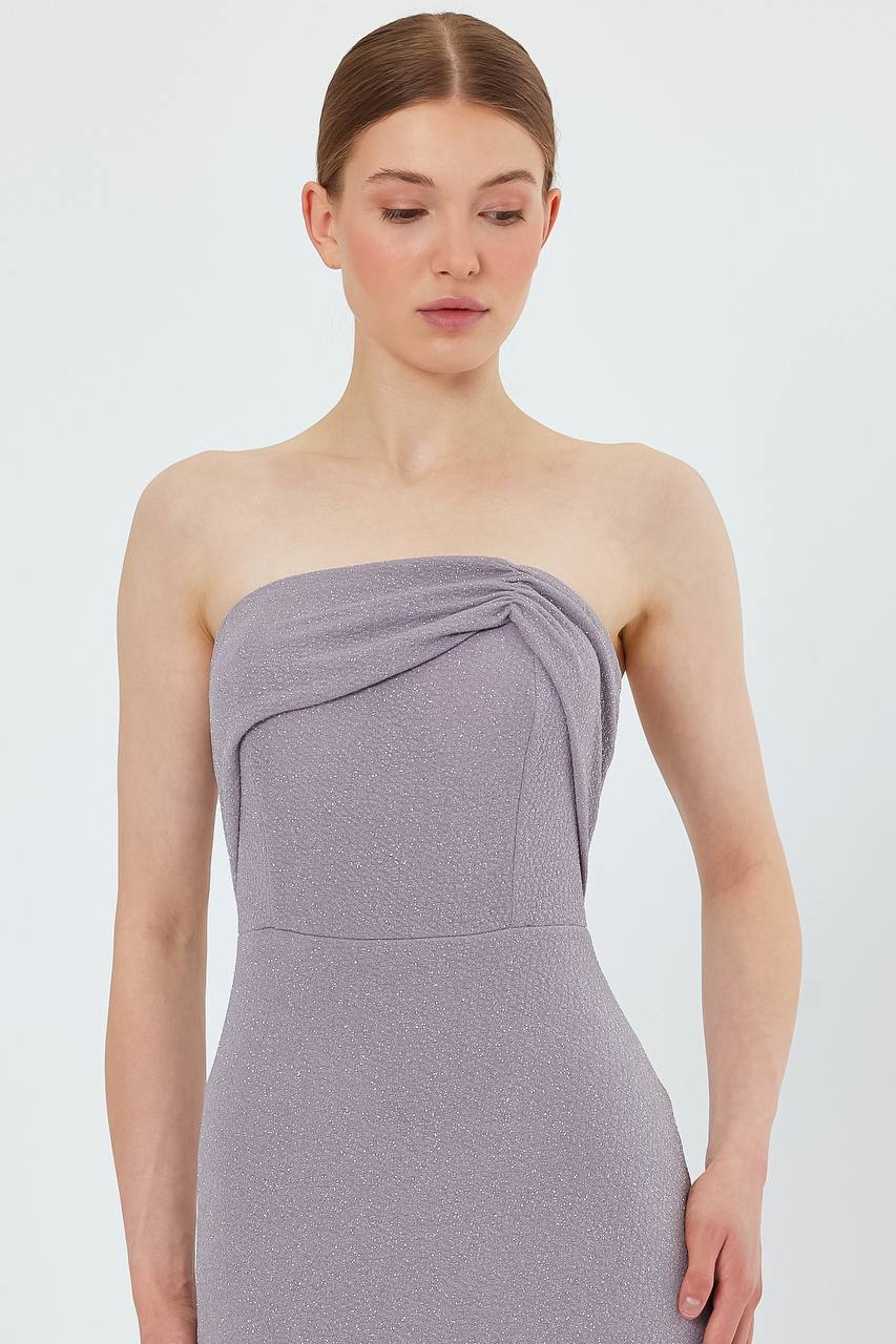 Silver glittery cup dress