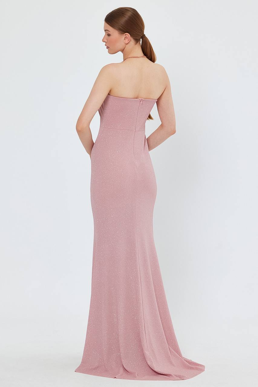 Pink glittery cup dress