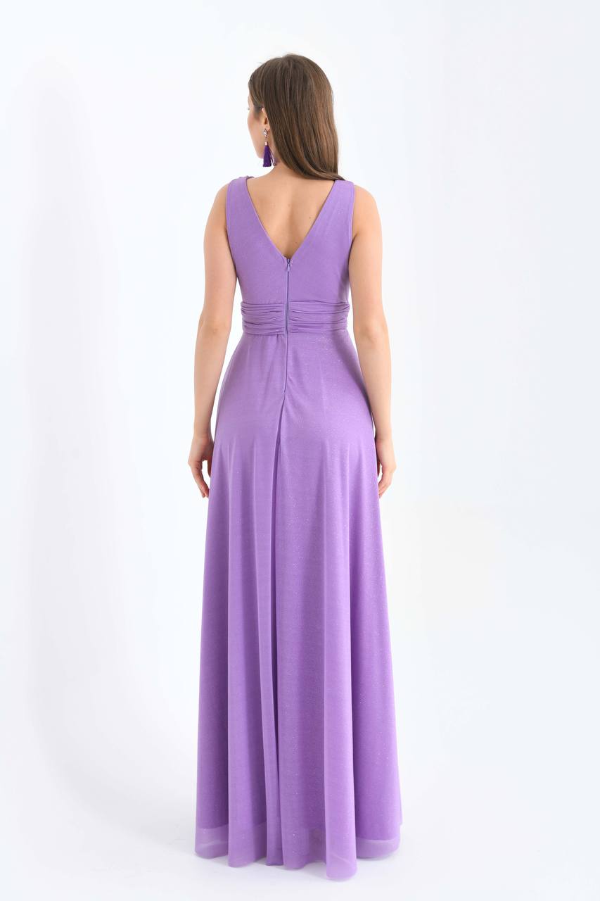 Lavender glittery tulle dress