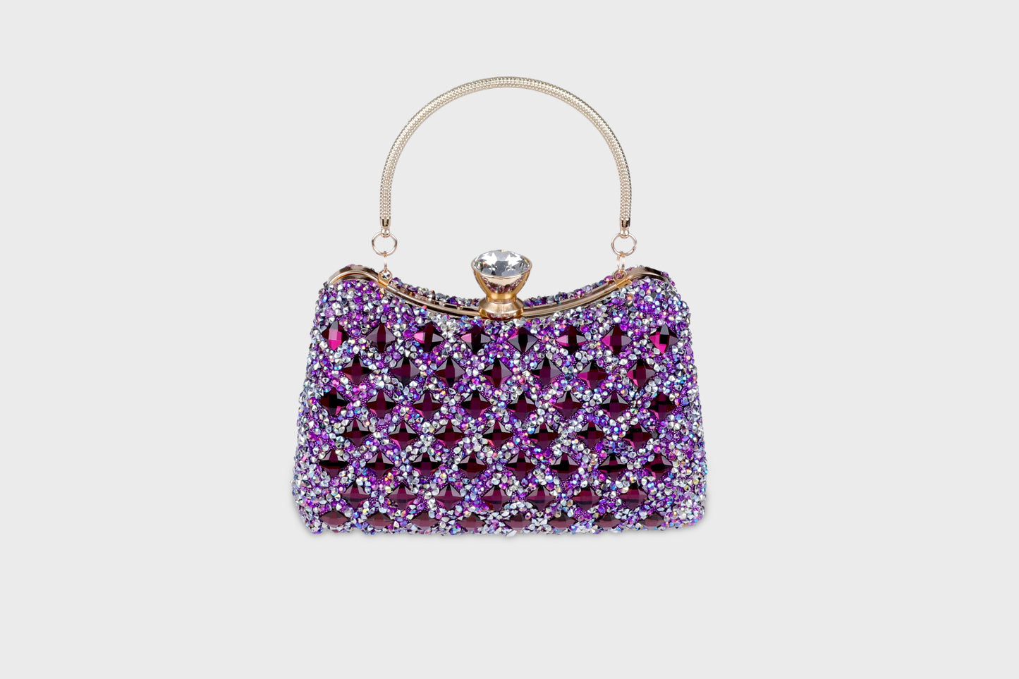 Purple soiree bag
