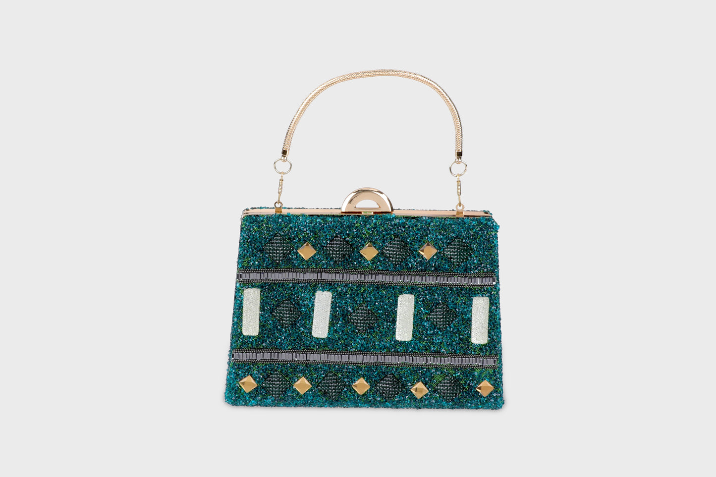 Royal green soiree bag