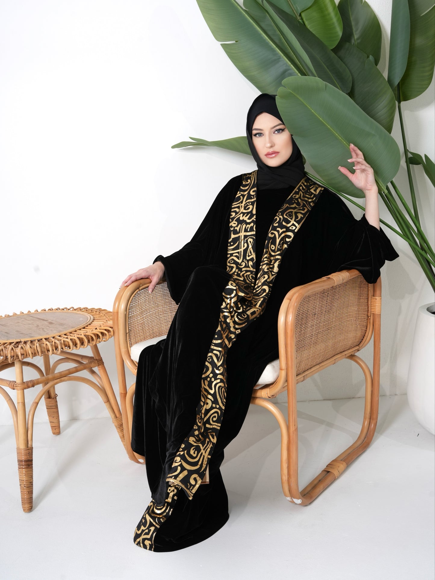 Arabeya Velvet Kaftan