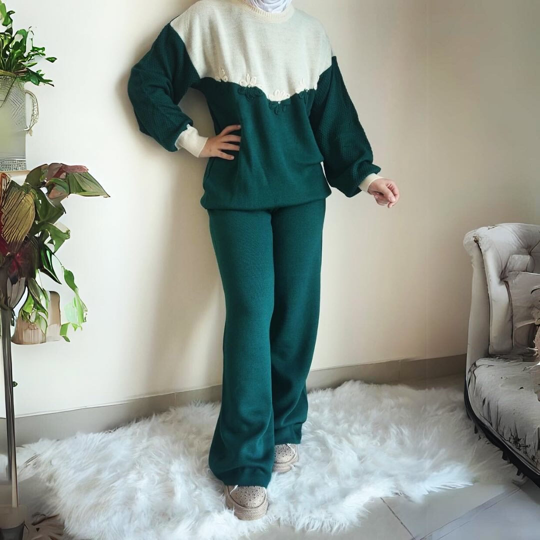 Dark green winter set