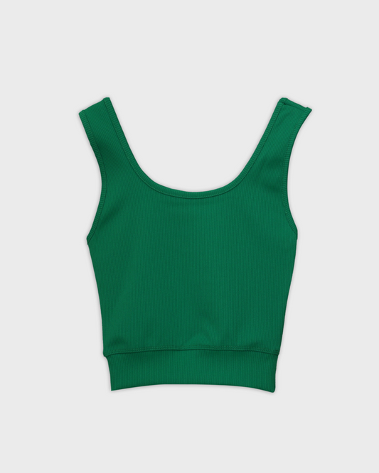 Ribbed cotton crop top