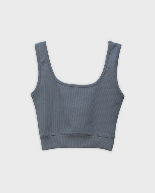 Ribbed cotton crop top