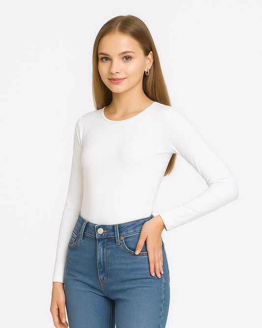 Cotton round neck basic
