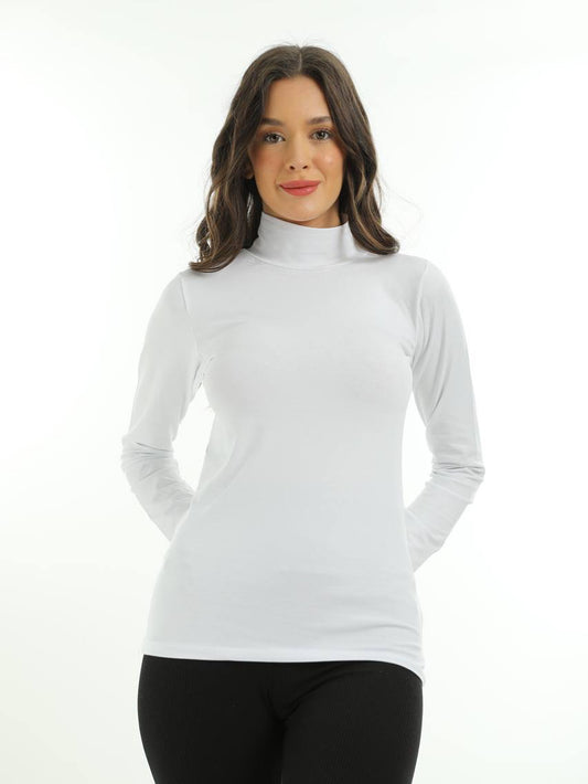 Cotton high neck basic