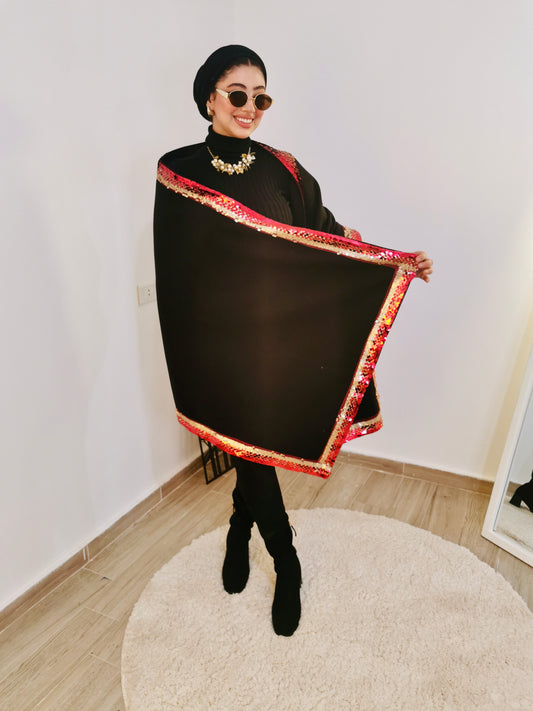 Red shawl