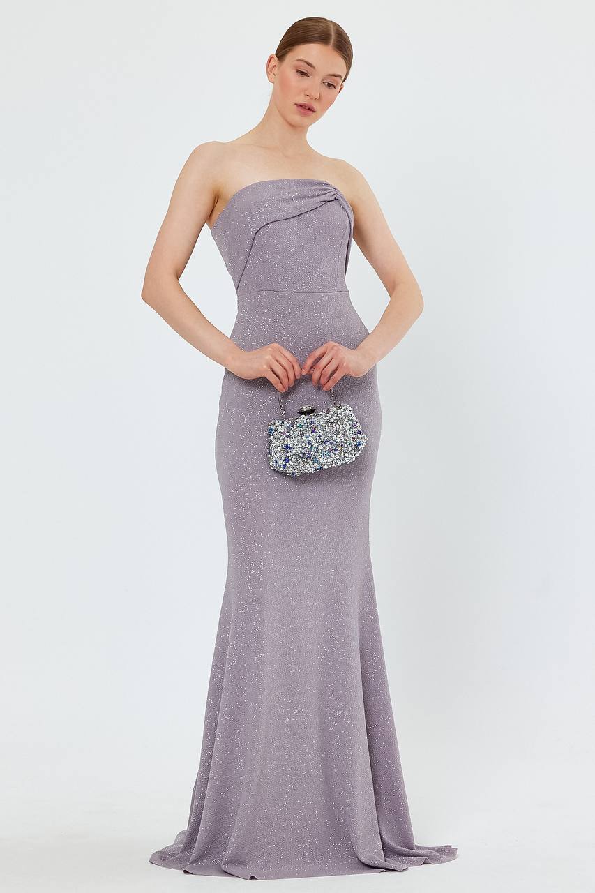 Silver glittery cup dress