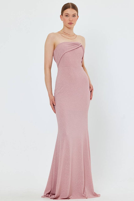 Pink glittery cup dress