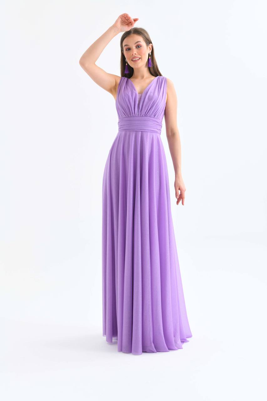 Lavender glittery tulle dress