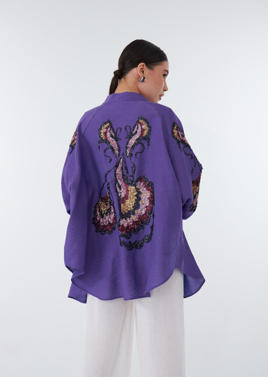 Purple Turkish Cardigan