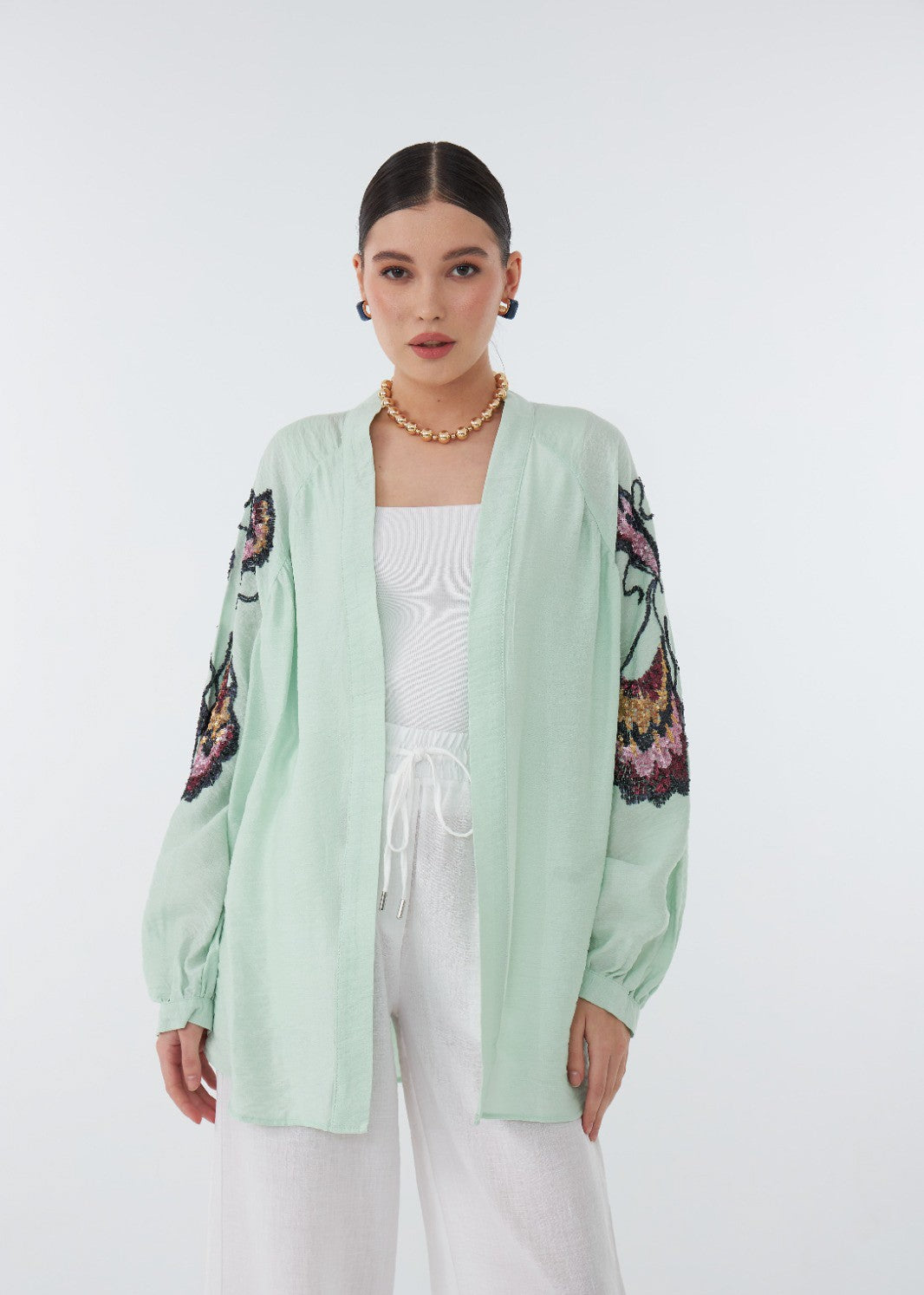 Mint Green Turkish Cardigan