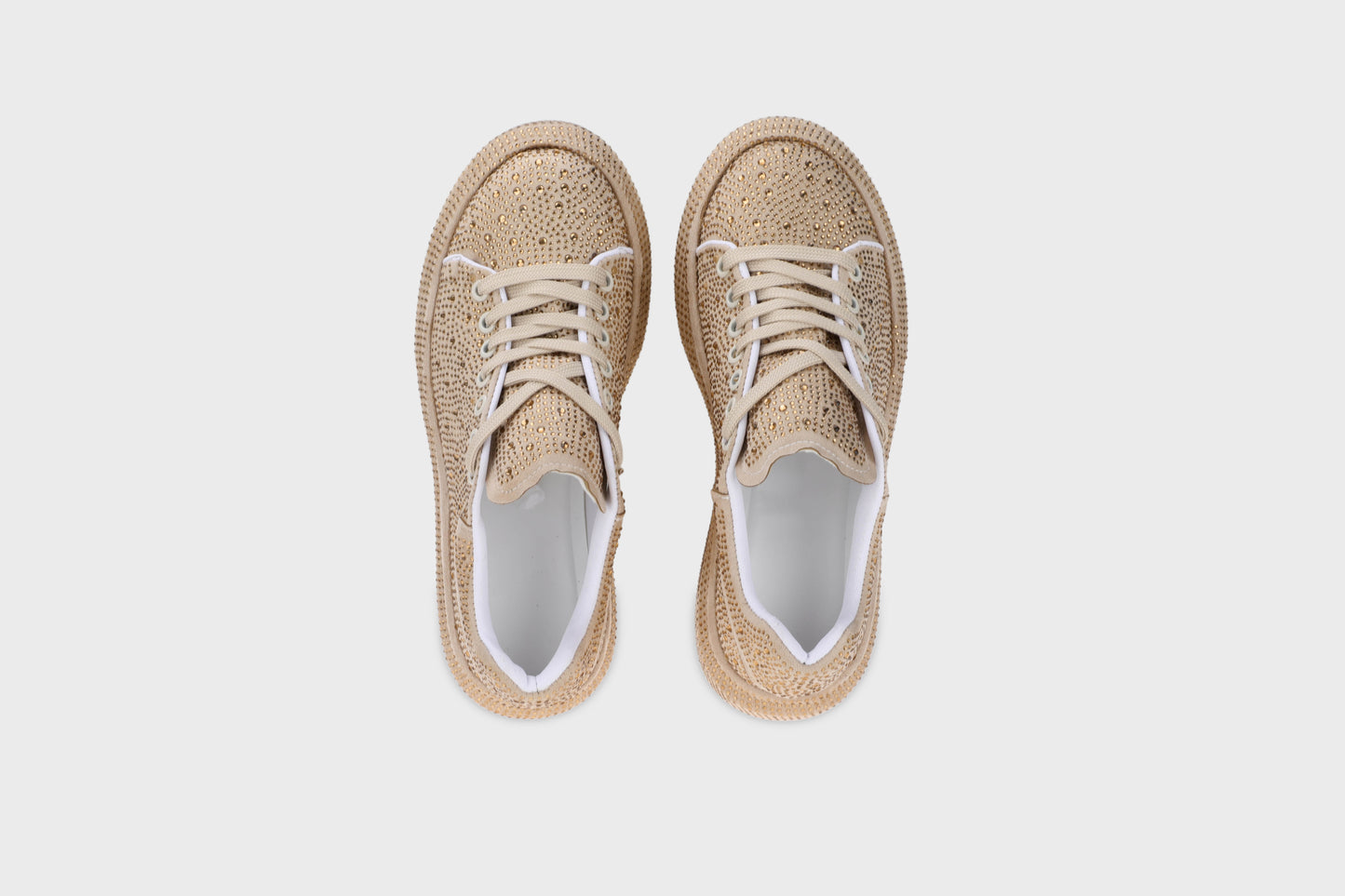 Shiny golden shoes