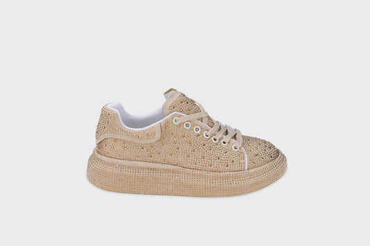 Shiny golden shoes